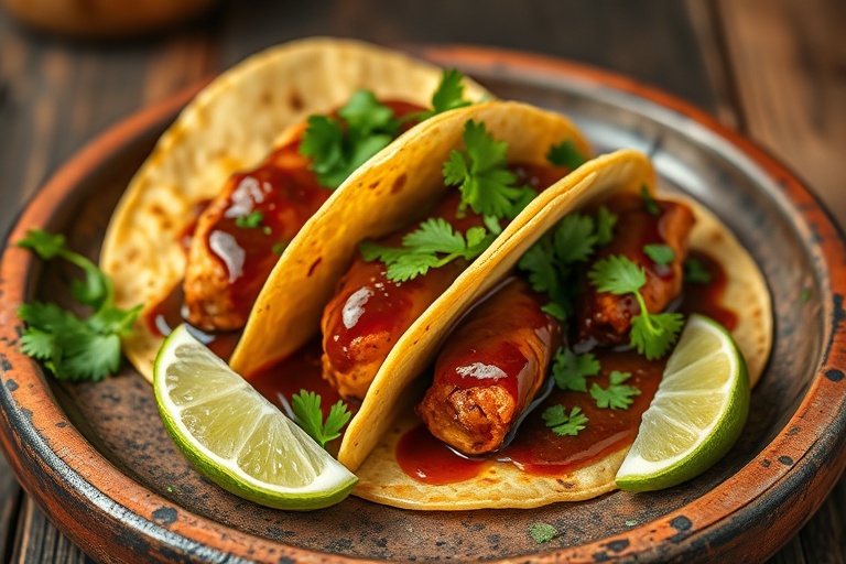 Mole Chicken Taco