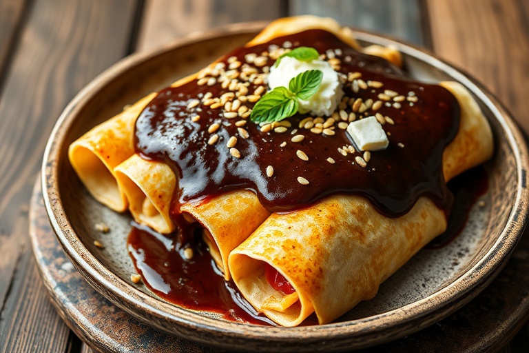 Mole Enchiladas